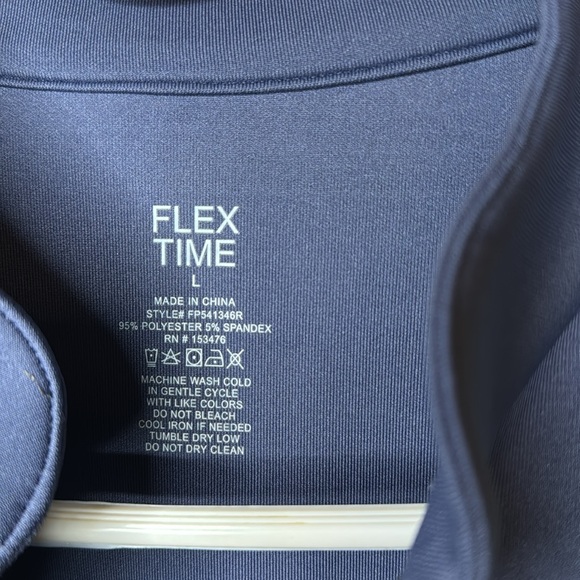 Flex Time Women's 1/2 Zip Color Block Pullover Jacket, Large NWT - Picture 2 of 5